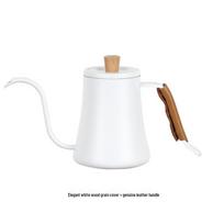 „Gooseneck“ lašelinis kavos virdulys, 600 ml pakabinamas antgalis namų ruošimui 304 Stainless Steel elegantiška balta spalva