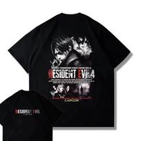 Capcom žaidimai PS5 Resident Evil 4 Remastered trumpomis rankovėmis marškinėliai vyriški ir moteriški drabužiai spausdinti Harajuku Y2k viršus S