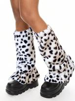 Grunge Punk 1 pora stilingų ir šiltų leopardo rašto kojų šildytuvų moterims one-size