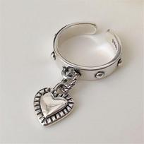 New Link Chain Tassel Gold Color Ring Zirconia With Spike Pendant Charm Fingure Ring For Women Opening Adjustable Ring