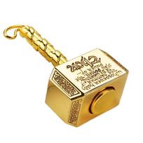 Mūšio kūjis Fidget rankinis suktukas Metalinis Galingas pirštų galiukų raktų pakabuko žaislas Stresą mažinantys žaislai vaikams Dovanos auksas