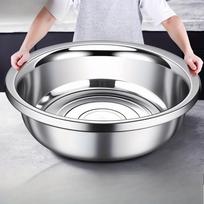 Dydelės 36 cm metalinės maisto gaminimo ir laikymo dubenys, didelės talpos plovimo dubuo, nerūdijančio plieno maišymo dubenų rinkinys maisto gaminimui