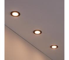 Eglo 31743 - Komplektas 3x LED dimeriuojamas šviestuvas FUEVA-Z LED/2,8 W/230 V IP44 juodas