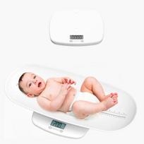 Momcozy daugiafunkcinės elektrinės kūdikių svarstyklės 2in1 su ūgio matavimo funkcija