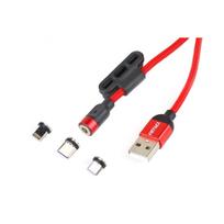 Magnetinis USB kabelis 3 in 1 – Lightning / USB-C / micro USB 1 m UC-08 AMIO-02522