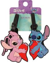 Peers Hardy Disney Stitch & Angel set of 2 luggage labels