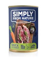 SIMPLY FROM NATURE Šlapias šunų maistas Antiena su morkomis 400 g