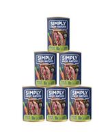 SIMPLY FROM NATURE Šlapias šunų maistas Antiena su morkomis 6 x 400 g