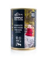 SIMPLY FROM NATURE Šlapias šunų maistas Arkliena su bulvėmis 6 x 400 g