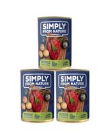 SIMPLY FROM NATURE Šlapias šunų maistas Arkliena su bulvėmis  3 x 400 g