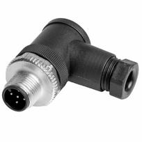 M12 kištukas 5pin, kampu, 4-6mm kabeliui, IP67