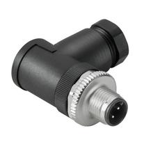 M12 kištukas 4pin, kampu, 6-8mm kabeliui, IP67