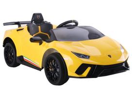 Elektrinis vaikiškas automobilis Lamborghini Huracan Geltonas
