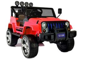 Elektrinis vaikiškas automobilis Jeep S2388 raudonas