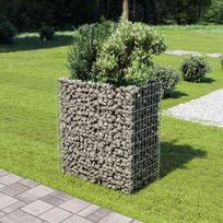Gabiono vazonas 90x50x100cm galvanizuotas plienas aukštas