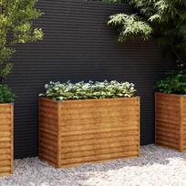 Pakelta sodo lysvė 100x50x69 cm Corten plienas