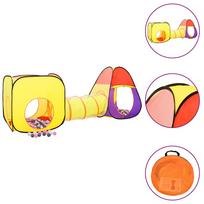 Žaidimų palapinė su 250 kamuoliukų spalvota 255x80x100cm