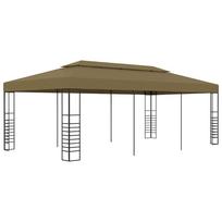 Pavėsinė-palapinė taupe spalvos 6x3x27m 180g/m²