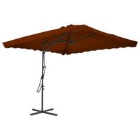Sodo skėtis su plieniniu stulpu terakota 250x250x230cm