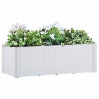 Lovelis su savaiminio laistymo sistema baltas 100x43x33cm
