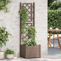 Sodo lovelis su treliažu moka spalvos 43x43x142cm PP