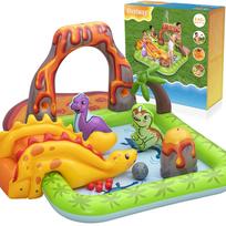 Bestway Vandens Žaidimų Centras DINOZAURAI 262x188x102cm su čiuožykla ir priedais 53172