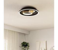 Eglo 901244 - LED lubinis šviestuvas TIRIOLO LED/14W/230V+LED/8,5W juoda/auksinė