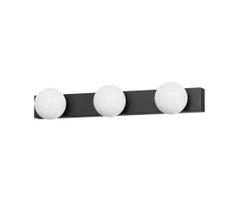 Brilagi - LED veidrodžio šviestuvas HOLLYWOOD 3xLED/3W/230V IP44 juodas