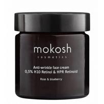 Mokosh Anti-wrinkle Face Cream 0,5% H10 Retinol & Hpr Retinoid Veido kremas nuo raukšlių, Rose & Blueberry