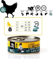 3Coty Chicken with spirulina For kittens and nursing cats - wet cat food - 80g