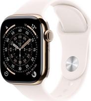 Apple Watch Series 11 GPS + Cellular 46mm Gold Titanium Case with Light Blush Sport Band - M/L
