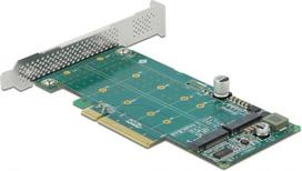 Delock PCIe x8 to 2 x NVMe M.2 Key M Card