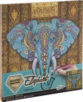 Grafix - Diamond Painting on Canvas - Elephant 30 x 30 cm - (K-260010)
