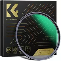 K&F Concept 67MM Nano-X Black Mist Filter 1/4, HD, Waterproof, Anti Scratch, Green Coated KF01.1481