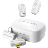 Hollyland LARK A1 Combo-Ivory White USB-C RX + Lightning RX