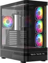 MODECOM PC case Volcano AQ200 ARGB MIDI BLACK | MC-A-AQ200-4FA-B | 5903560982944