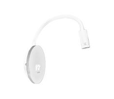 Lanksti sieninė LED lempa su USB BASE LED/8W+LED/2W/230V balta/sidabrinė