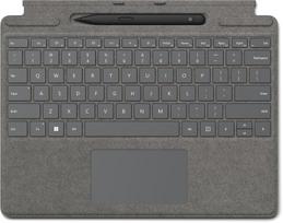 Klaviatūra Microsoft Surface Pro Signature su Slim Pen 2 Microsoft dangteliu Platinum | 8X6-00235 | 0196388357703