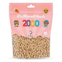 Šviesiai rudi (kreminiai) lyginimo karoliukai Midi 5 mm, 2000 vnt., 1 spalva