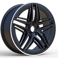 Ratlankis RACINGLINE IN3517F R19x8 5x112 ET 52 CB 66.6 (Black Polished Lip) (1075 kg)
