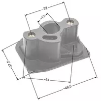 Karbiuratoriaus jungtis NAC CG330 „market“ tipo trimeriams