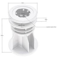 Vejapjovės adapteris Castel Garden F502 F504 PA502 PA504 22.2 mm