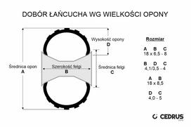 Sniego grandinės 23×10 komplektas 2 vnt