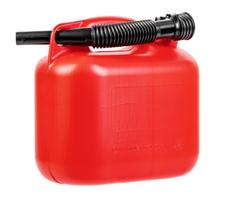 Vienos kameros 5 l raudonas kanistras Cedrus