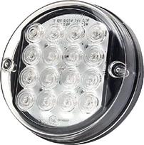 Daugiafunkcė galinė lempa LED, apvali, 12–24V, Ø115 mm, Kramp LA40047