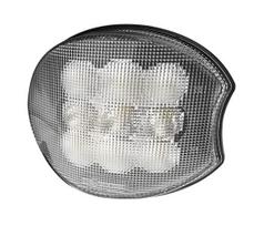 Kampinis darbinių žibintų prožektorius LED, dešinė, 45W 4500 lm, 160x127x67 mm, juodas rėmelis, H9 jungtis, kombinuotas, tinka John Deere LA10640RIGHT