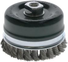 Taurinis vielinis šepetys M14 100mm nerūdijančio plieno 2608354