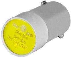 LED lemputė 12V BA9s geltona New-Elfin 010BA9SLG12