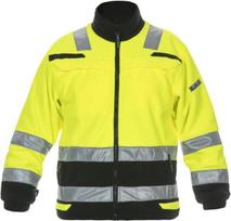 Flisinė striukė Torgau, Trendy Hi-Vis Line, geltona / juoda, dydis 2XL, UK 44 / EU 58–60, 04026026F2XL