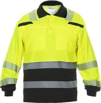 Polo marškinėliai, dydis S/38, ilgomis rankovėmis, geltoni/juodi, Hydrowear 040460YBS